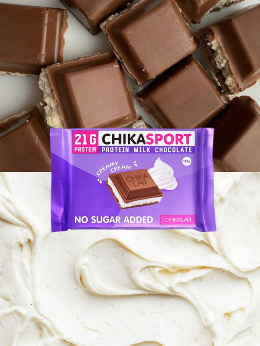 Молочная шоколадка с начинкой Chikalab - Сливочная начинка 100г