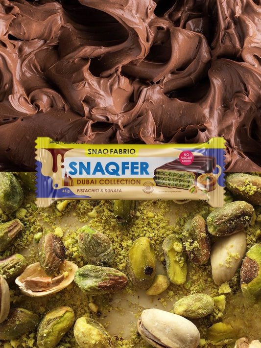 Вафельный батончик в глазури SNAQ FABRIQ - Фисташковая паста и катаифи 45г
