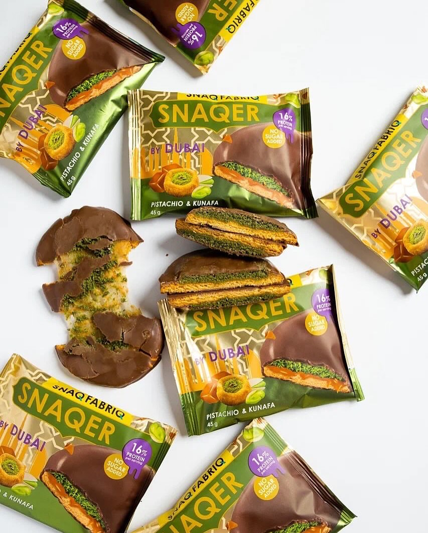 Печенье Snaq Fabriq Dubai - Фисташка с катаифи и карамелью 45г