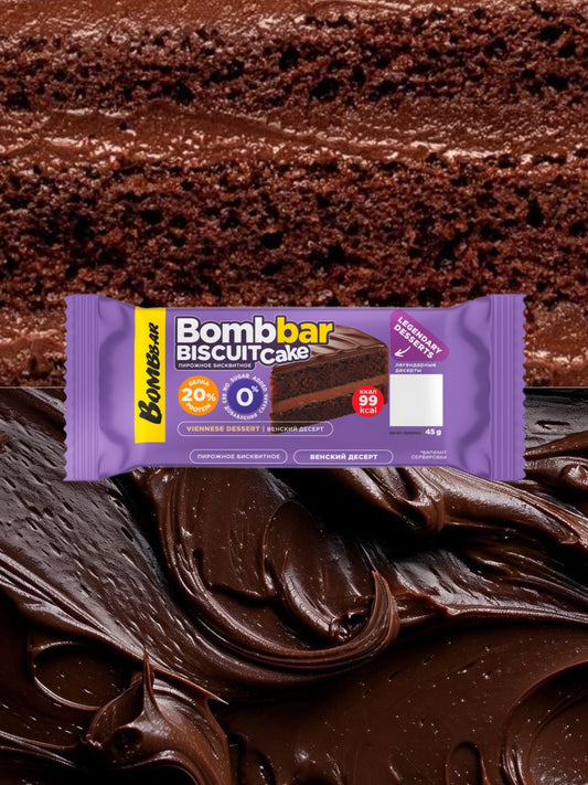 Протеиновый бисквит BOMBBAR  - Венский десерт 45г