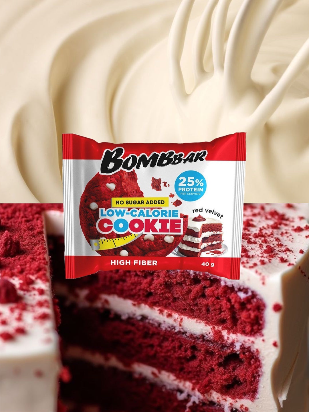 Печенье Bombbar - Красный бархат 40г