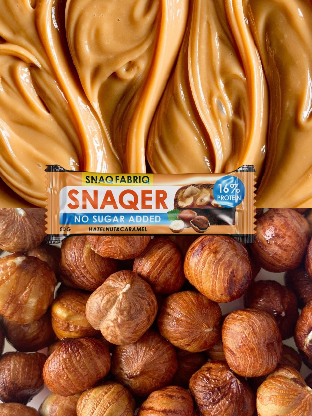 Батончик Snaq Fabriq - Фундук и карамель 50г