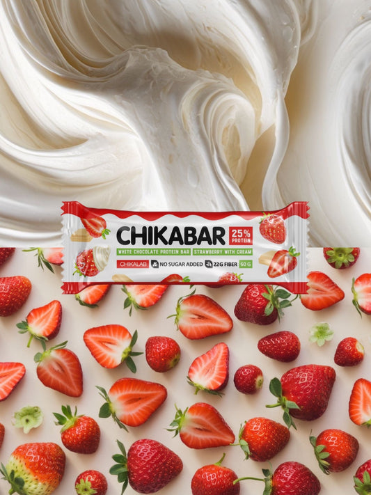 Батончик Chikabar - Клубника со сливками 60г