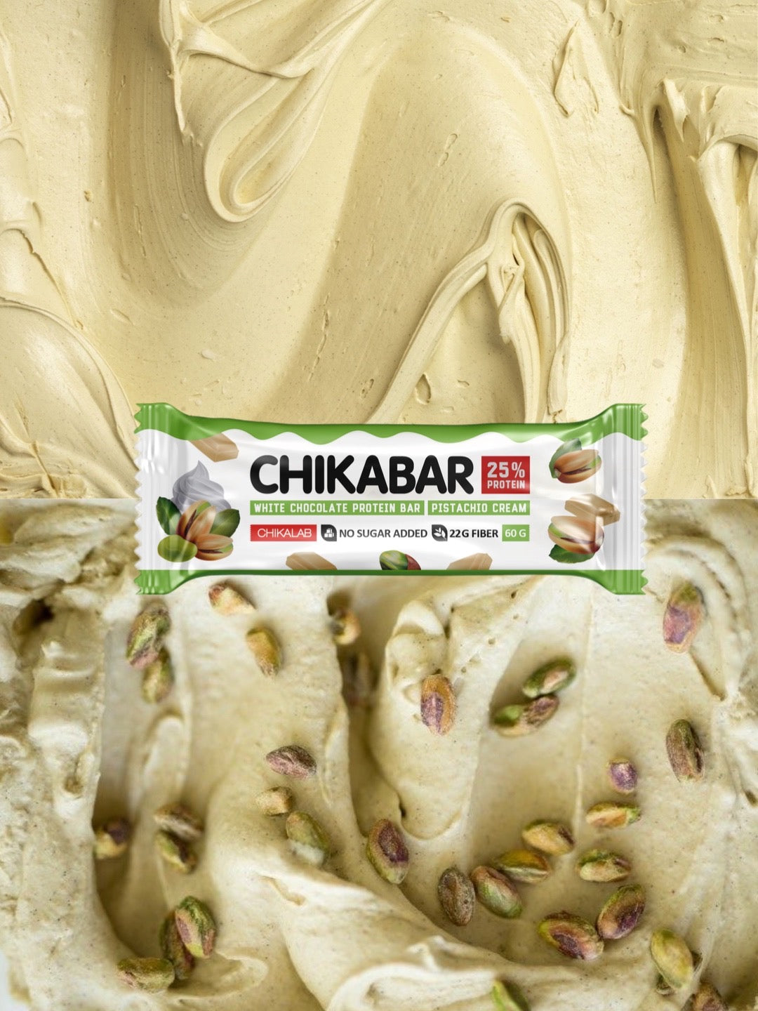 Батончик Chikabar - Фисташковый крем 60г