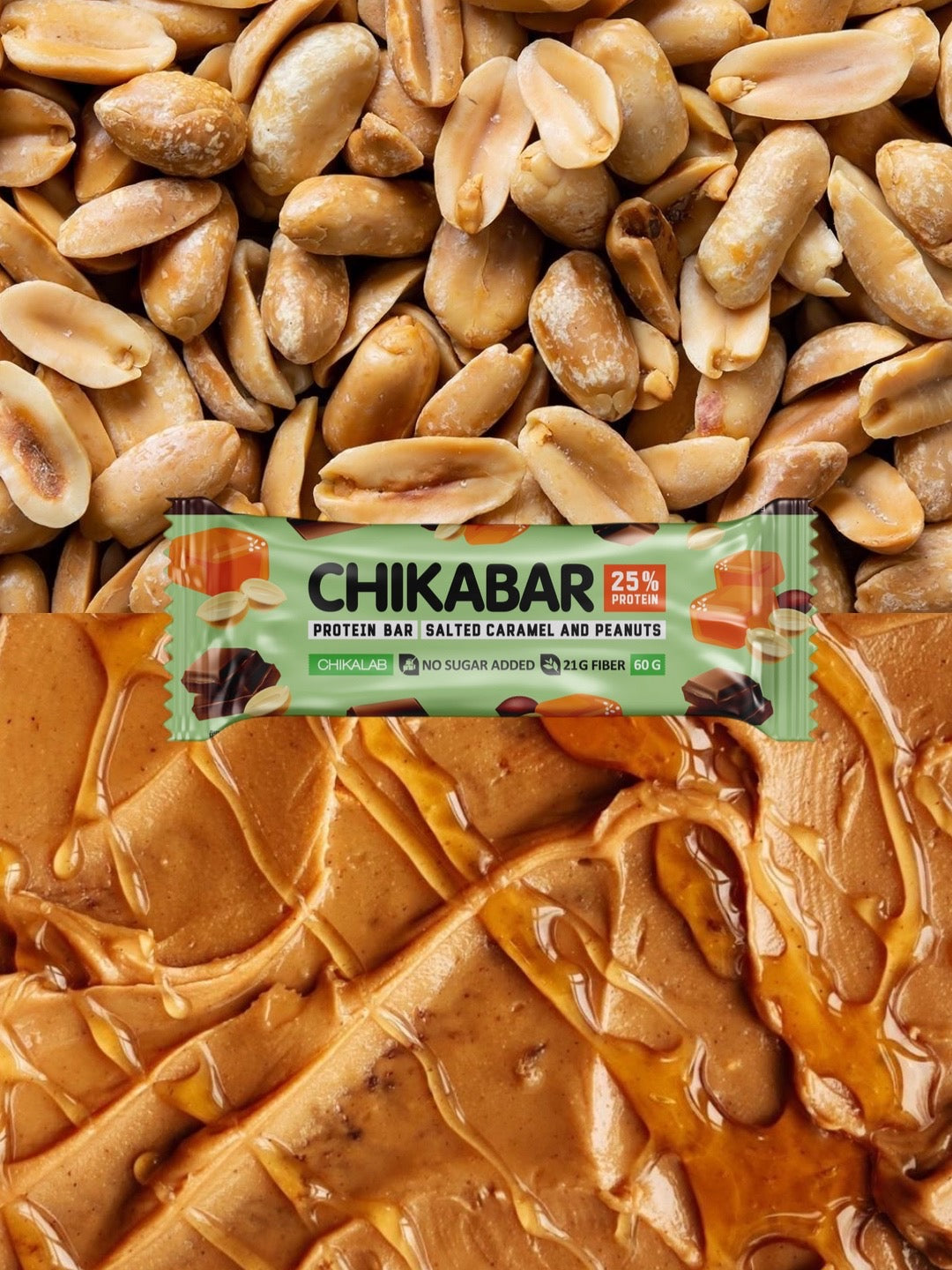 Батончик Chikabar - Арахис с солёной карамелью 60г