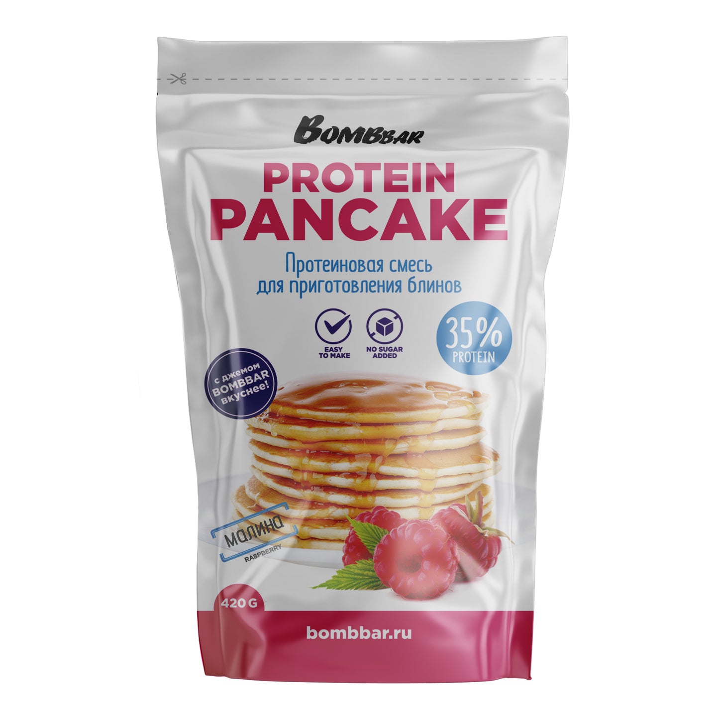 Смесь для приготовления панкейков Bombbar - Панкейки с Малиной 420г
