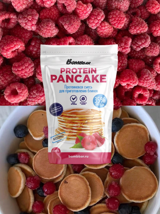 Смесь для приготовления панкейков Bombbar - Панкейки с Малиной 420г