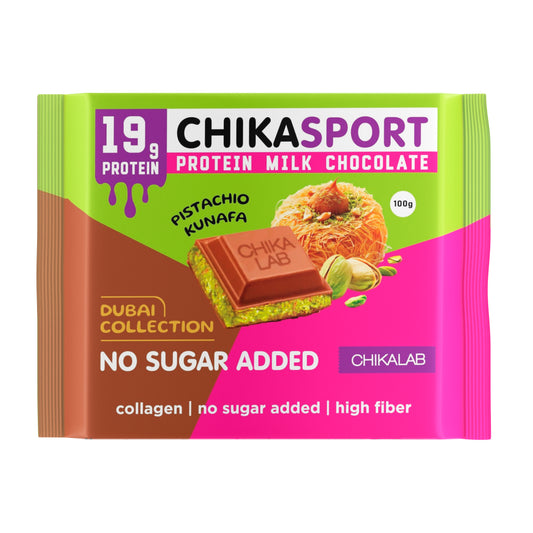 Шоколад Chikalab Dubai с хрустящей фисташковой пастой 100г