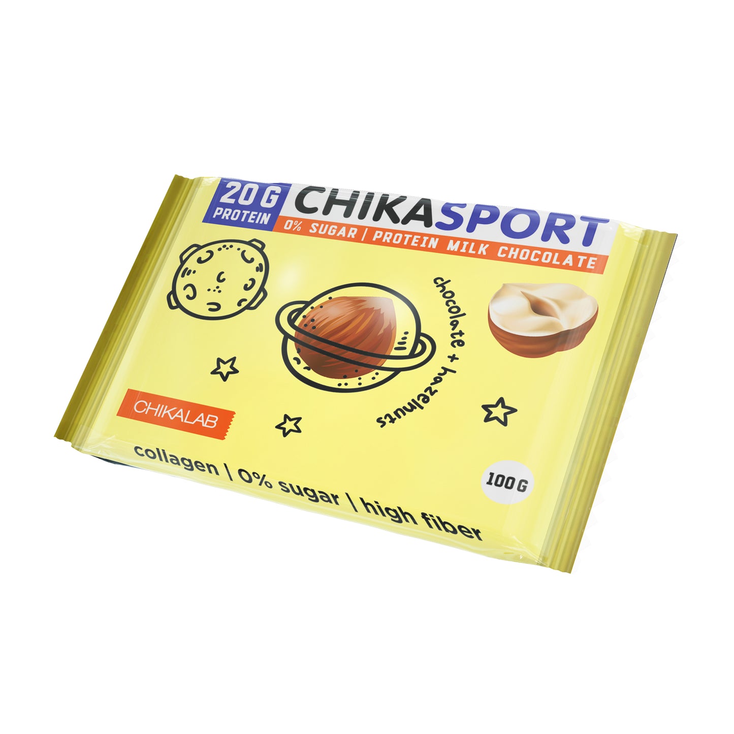 Шоколад Chikalab Молочный с фундуком 100 г